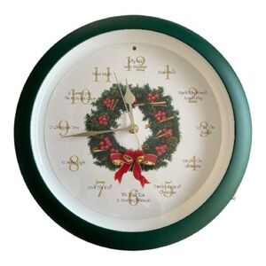 Vintage Christmas Carol Clock
